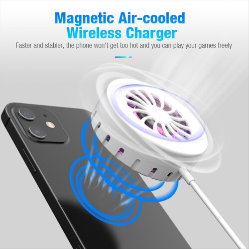 Mobile Phone Magnetic Wireless Charger Cooling Fan 2