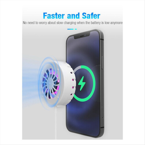 Mobile Phone Magnetic Wireless Charger Cooling Fan 1