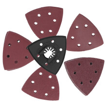 51PCS Triangular Sanding Pads Kit – 6 Dust Holes, Grits 60-240