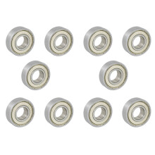 10pièces 15X35X11Mm Blindé Miniature Rainure Profonde Boule Radiale 6202Z Roulement à Billes Argent + Blanc