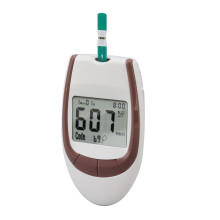 Kit de monitorage de la glycémie avec 50 bandelettes de test, prélèvement de 0,8 µL, résultats précis