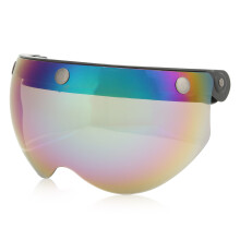 Bunter winddichter, sandfester PC-Motorradhelm mit Visier und verstellbarem Schnallenverschluss