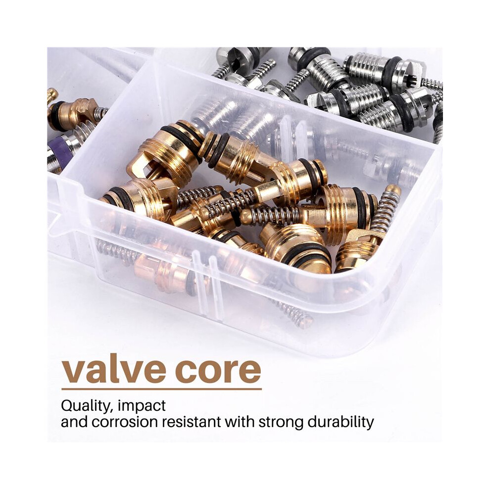 40Pcs Air Conditioning A/C Valve Core R12 R134a St 4852351793249