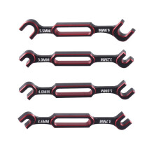 4Pcs Wrench 3/3.2/3.5/3.7/4/5/5.5/6mm Turnbuckle Nut End Joint Remover Universal Tool for RC Car Drone Boat,2