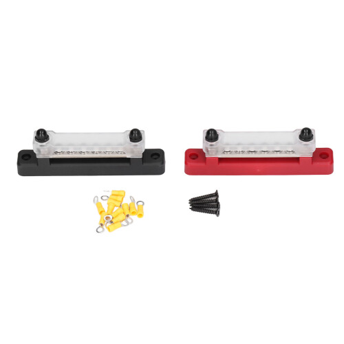 Power Distribution Terminal Block Battery Bus Bar Set 6P, 25A 1