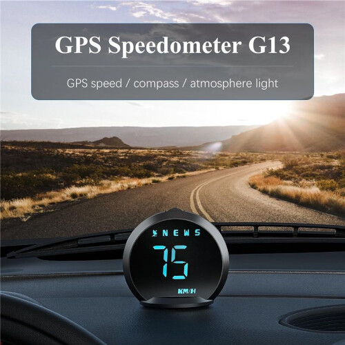 G13 Car GPS - Display HUD Speedometer Digital Clock HD - Universal 2
