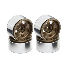 4PCS 2.2 Inch RC Beadlock Wheels W/Hubs for 1/10 RC Axial Wraith RR10 SCX10 D90 TRX4 CC01 RC Car Upgrade Parts
