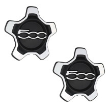 2 Pièces Couvercle de Capuchon de Centre de Roue de Voiture 6AN69LXHAA 735626312 pour  500 X 2016-2022 Couvercle Anti-Poussière Accessoires de