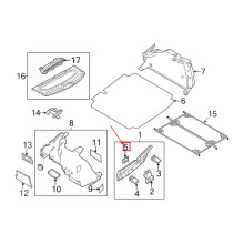 Couvercle D'Accès au Loquet de Coffre de Voiture, Capuchon de Garniture 5C6858183 pour 2011-2018, Accessoires de Voiture
