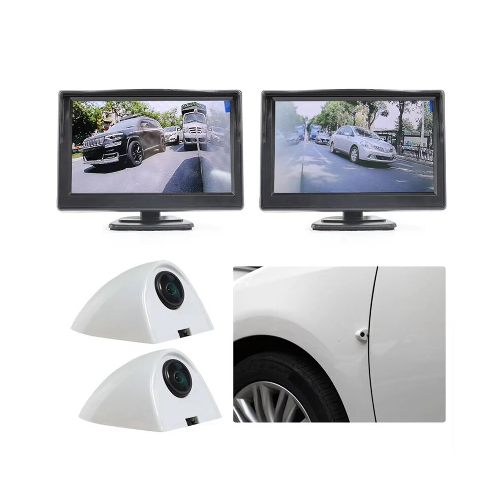 5Inch Tft Lcd Monitor Backup Camera System, Side View Camera Kit, Blind Spot Monitoring Camera For Car Bus Truck 6034220247116