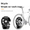 ENLEE Bicycle Disc Protective Cover, Neoprene Protective Covers for Disc Brakes, Skull Model (1pc) 3