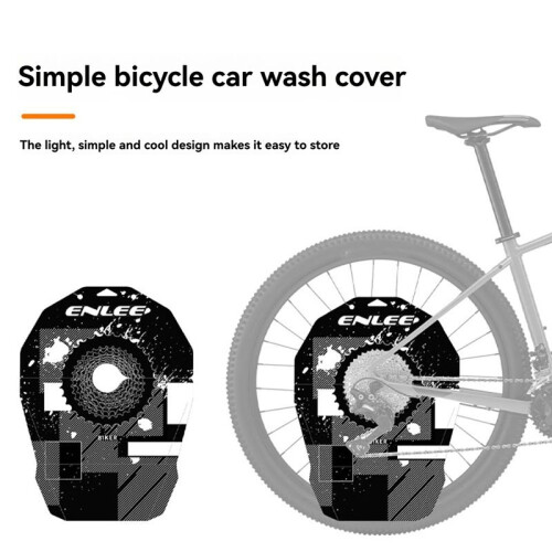 ENLEE Bicycle Disc Protective Cover, Neoprene Protective Covers for Disc Brakes, Skull Model (1pc) 1