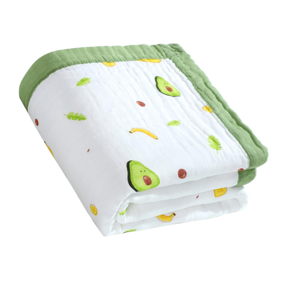 Cotton Bath Towel 100% Cotton Avocado Design For Newborn Boys Soft Absorbent Skin Friendly Warm For Bath And Swim