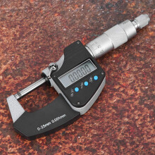 Digital Micrometer 0.001mm Accuracy Ultra Precision Measurement with Carbide Tip and HD Display