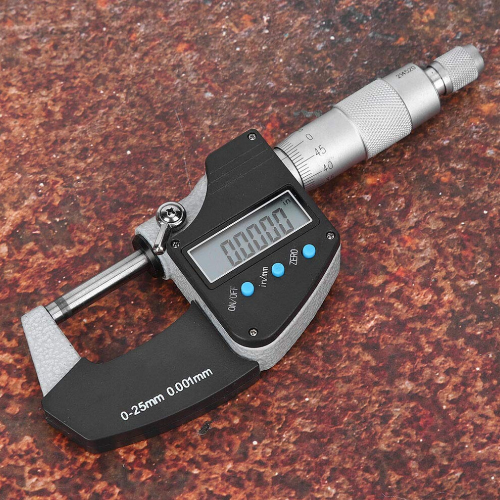 Digital Micrometer 0.001Mm Accuracy Ultra Precision Measurement With Carbide Tip And Hd Display 9382693151162