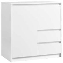 Buffet armoire de rangement avec porte et étagère réglable en hauteur 2 tiroirs moderne 40
