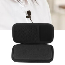 Robuste Transporttasche für Dual-Kanal-Funkmikrofon, Schwarz, EVA-Nylon