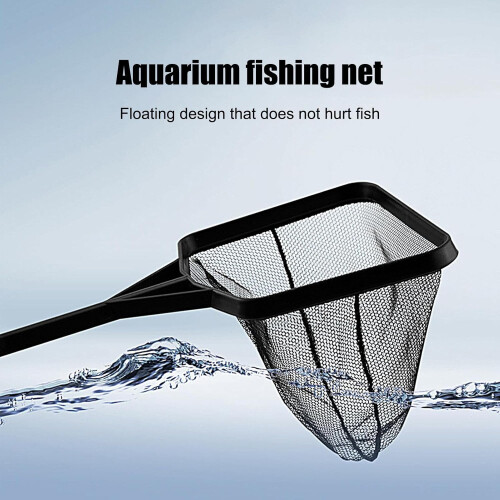 Aquarium Fish Net Portable Multifunctional Net With Comfortable Handle For Pool And Stream Cleaning 2