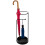 Black metal umbrella stand, 60 cm high 6