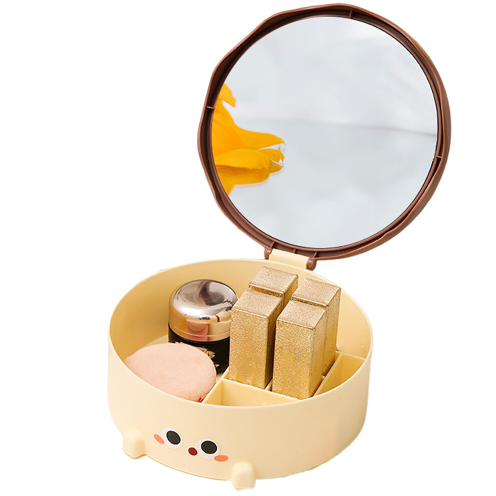 Makeup Case with Mirror â Portable Cosmetic Organizer with Lock, Multiple Compartments, Durable Hard Shell for Travel Storage