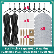Voor Tapo RV30 Max /RV20 Max /RV30 Max/RV20 Max Hoofdborstel HEPA-Filter Dweildoek Stofzak Onderdelen