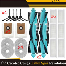 Voor Cecotec Conga 13090 Spin Revolution / 11090 Vervangende Onderdelen Accessoires Filter Hoofdborstel Zijborstel Dweil Stofzak