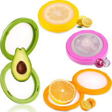4 Boîtes de Conservation en Silicone pour Fruits et Légumes, Réutilisables et Frais.