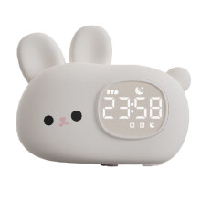 Réveil LED Intelligent avec Lumière et Animaux de Dessin Animé, Contrôle Tactile, Lumière Apaisante pour le Sommeil, Horloge D'Apprentissage Du