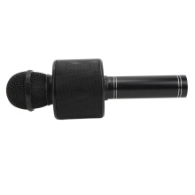 Microfono Karaoke Bluetooth Wireless 3-in-1 Portatile Con Altoparlante a Manico 3W Nero