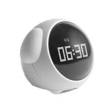 Lindo Despertador para Habitación Infantil, Multifuncional, con Luz LED, Control por Voz, Modo Nocturno Digital, Expresión B