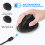 Ergonomic Vertical Mouse Rechargeable Wireless USB 2.4G for Computer Laptop Gaming Mouse Black 2