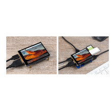 CM4 Scheda di Espansione Display Touch Screen da 2,8 Pollici HAT USB HUB Kit per RPI per Raspberry Pi Compute Module 4 Lite EMMC