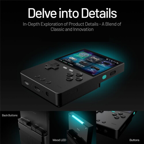 BRICK Handheld Game Console 256GB Draagbare Linux Videogame Console 3.2inch 1024x768 IPS Scherm Retro Game Controller A 1
