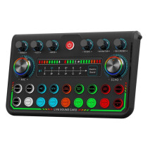 new P99 Live Sound Card Mixer Podcast Sound board Voice Sound Board for Phone PC Computer DJ-Music Studio Mixer