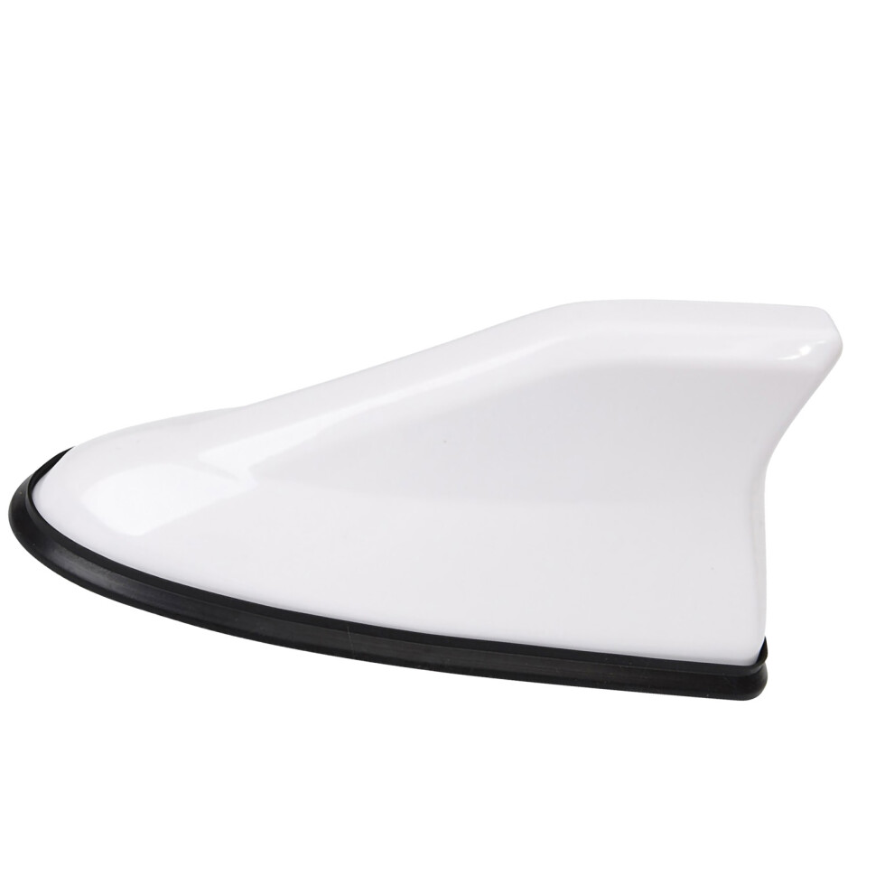 Abs Car Shark Fin Antenna For Roof Radio Signal Enhancement White 7901375270759