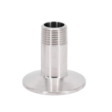 1PC 1/2' BSPT Male to 1.5' Tri Clamp Ferrule SUS304 Stainless Steel Adapter for Homebrew Brewing
