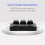 3key Mini Customized Keyboard With Mechanical Blue Switch USB Bluetooth DualMode White For Office Gaming Multimedia 5
