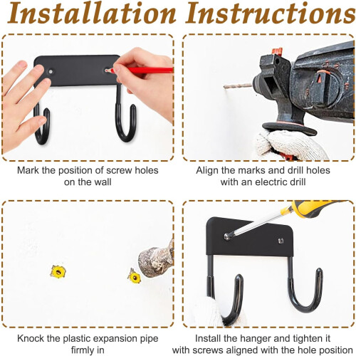Wall Mounted Ironing Board Holder with RustResistant Hook for SpaceSaving Laundry Room Storage 1