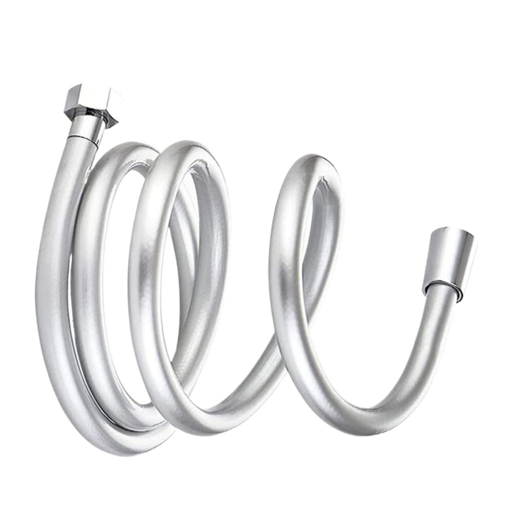 Pvc Handheld Shower Head Hose Flexible Antiwinding Explosionproof Water Pipe Bathroom Faucet Hose Extension Tube Silver1.5m 9382693154064