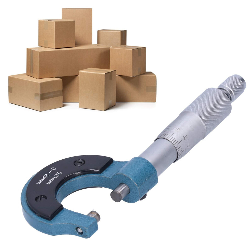Outside Micrometer 025Mm 0.01Mm Precision Machinist Measuring Tool Durable Metal Construction 9347817448047