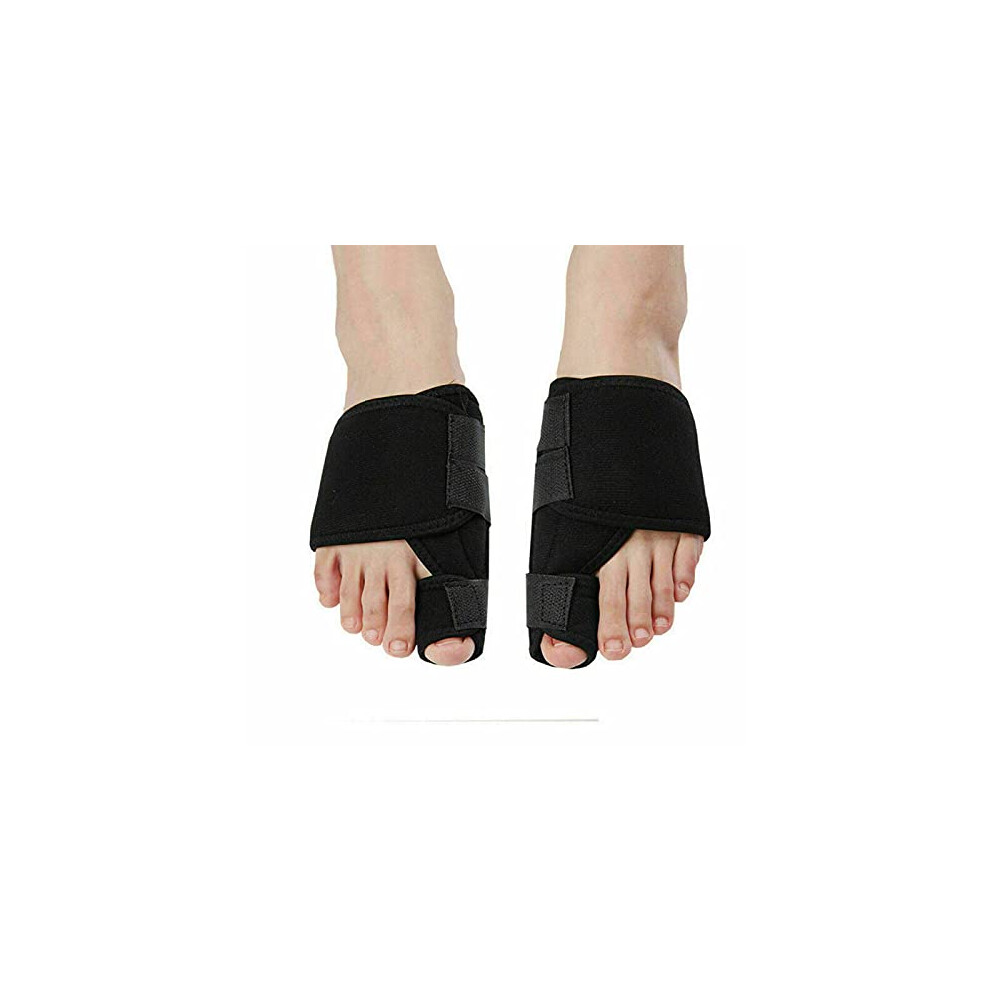 Bunion Corrector and Toe Straightener Brace for Pain Relief Adjustable Alignment Day Night Wear (1Pair)