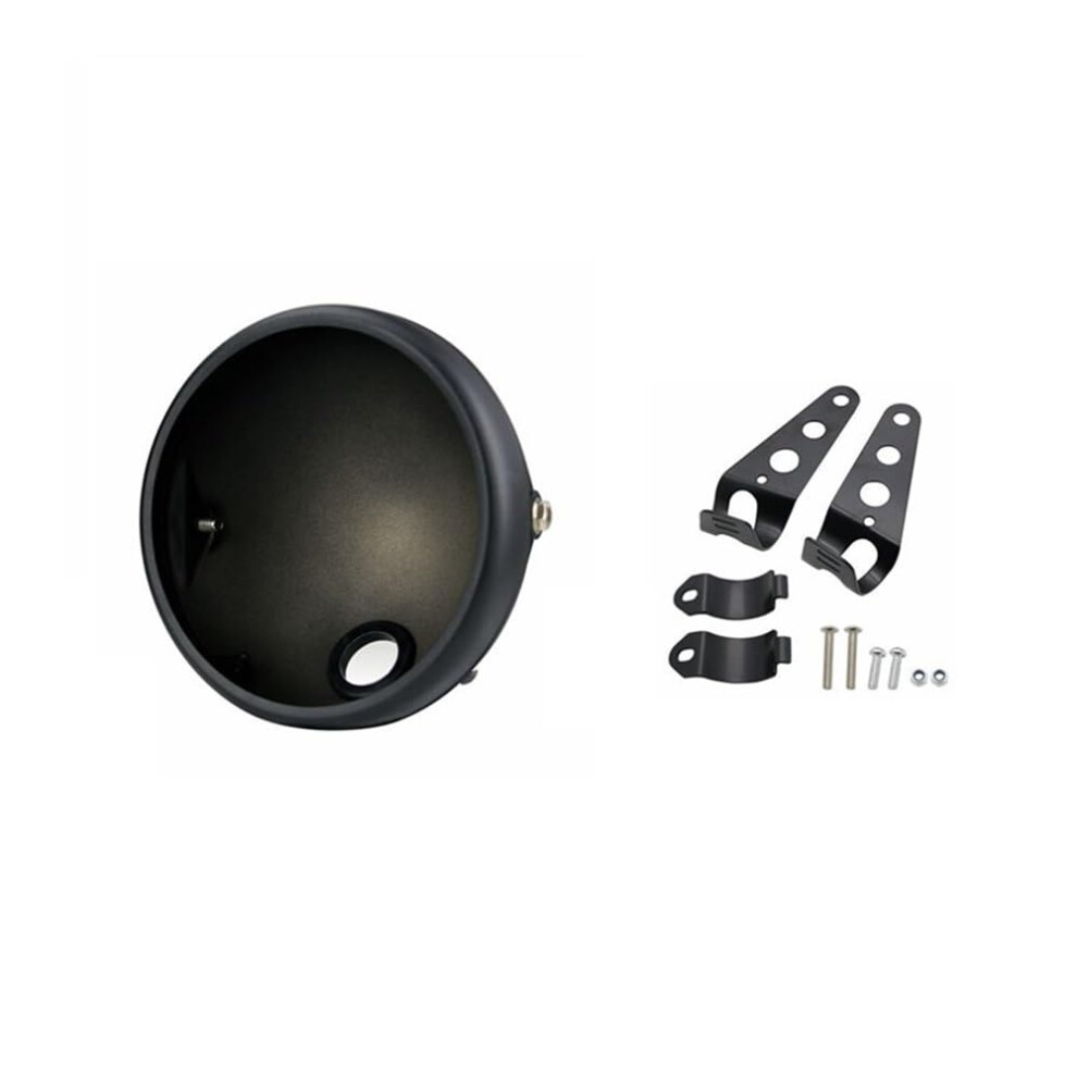 Headlight 7Inch Motorcycle Headlight Housing, Side Mount Round Grill Cover, Headlamp Lampshade, Color F 9199774015387