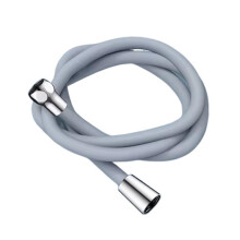Upgraded 1.5/2/3M Silicone Shower Head Hose Flexible AntiWinding Pipe Pressure Powerful Shower Tube Bathroom Accessories(Light Grey,2M)