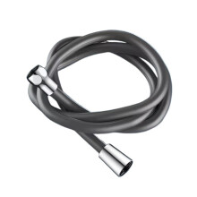 Upgraded 1.5/2/3M Silicone Shower Head Hose Flexible AntiWinding Pipe Pressure Powerful Shower Tube Bathroom Accessories(Grau,2M)