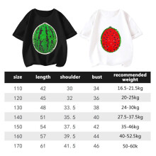 Kids Watermelon Pailletten T-Shirt Sommer Kurzarm Rundhals 100-170