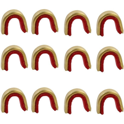 Archery String Nock Points Brass with Nylon Protection for Compound and Recurve Bows 6pcs 1
