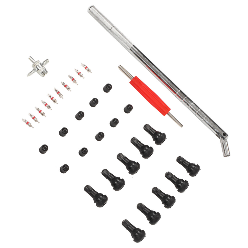Tire Valve Stem Repair Kit 33 Pcs Puller & Installer For Car Bike Rv Motorcycle 7901375278939