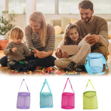 Kinder-Muschelnetz-Tasche — Zylindrisch, Nylon, 4 Farben