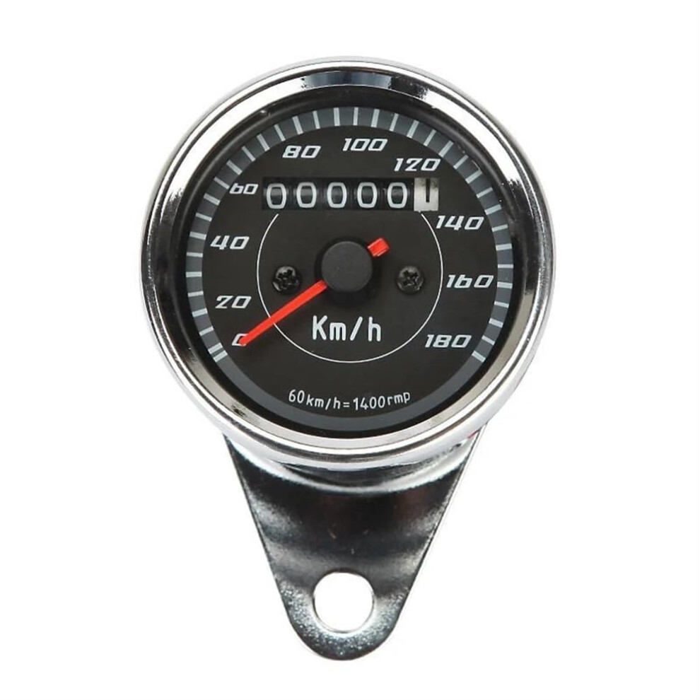 1Piece Universal Motorcycle Speedometer Gauge With Backlight Dual Odometer 9199774017336