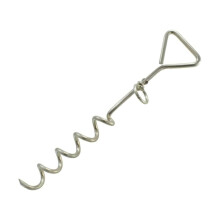 Heavy Duty Dog Tie Out Stake, Rust Resistant Steel Corkscrew for Yard, Camping and Garden (1 Pcs)